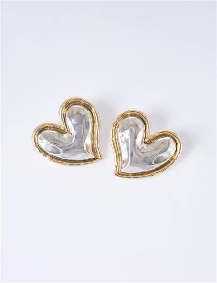 Heart Earrings Gold