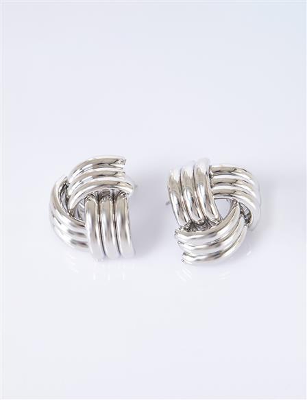 Twist Earrings Silver