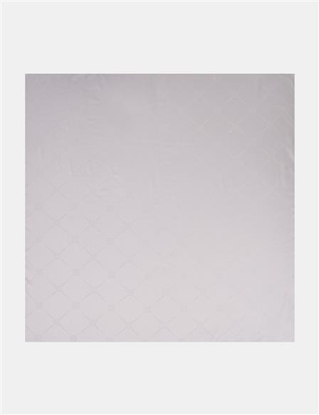 Kare Desen İpek Eşarp Gri