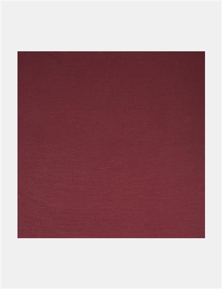 Jakarlı Düz Eşarp Bordo 