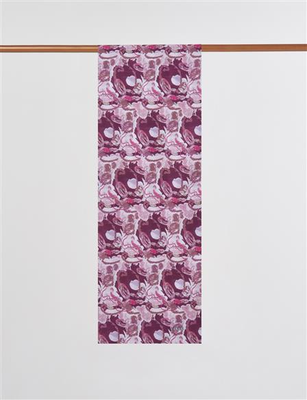 Batik Desenli Şal Mürdüm 