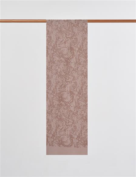 Fırça Desen Floş Şal Bej