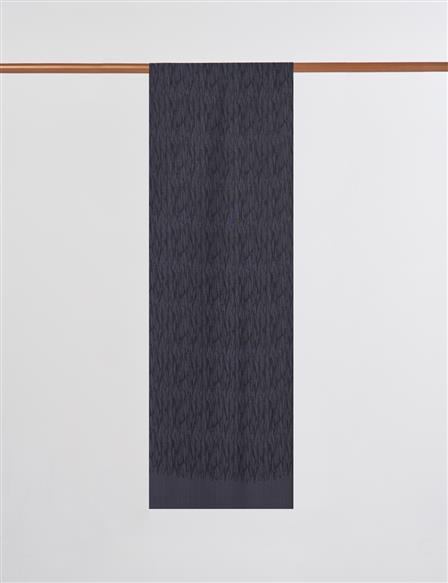 Desenli Floş Şal Siyah 