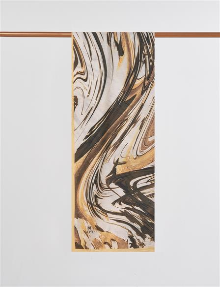 Fırça Desen Şal Vizon 