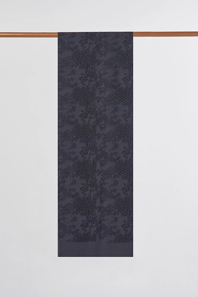 Abstract Flush Shawl in Black