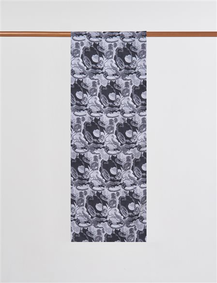 Batik Desenli Şal Siyah 