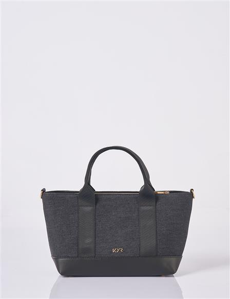 Logo Denim Bag in Anthracite