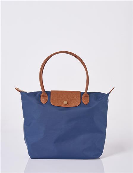 Büyük Boy Kumaş Çanta Lacivert