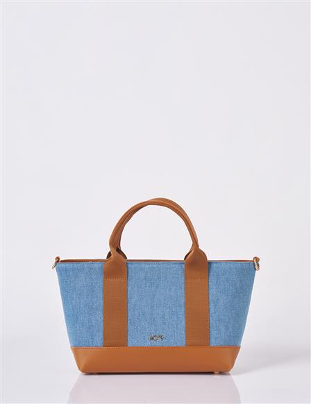 Logo Denim Bag in Indigo