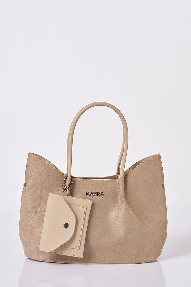 Puppy Suede Bag Dark Mink