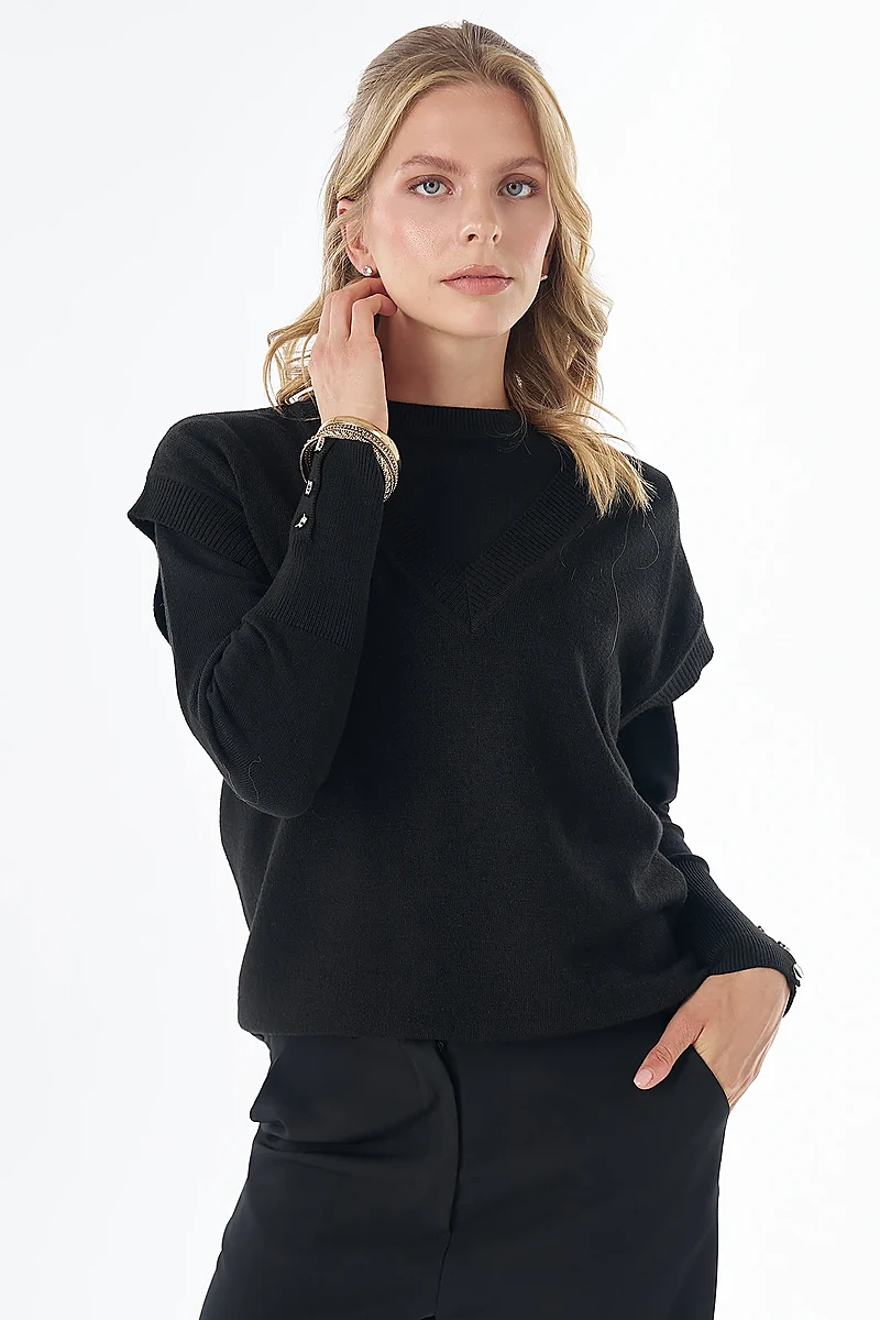 Knit Vest Black