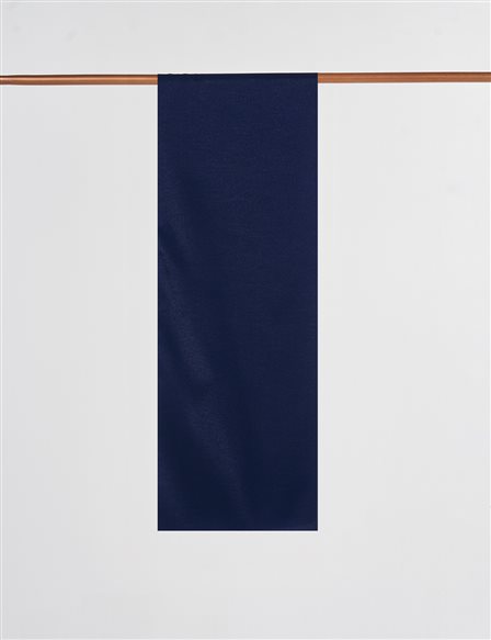 Glitter Textured Scarf Navy Blue