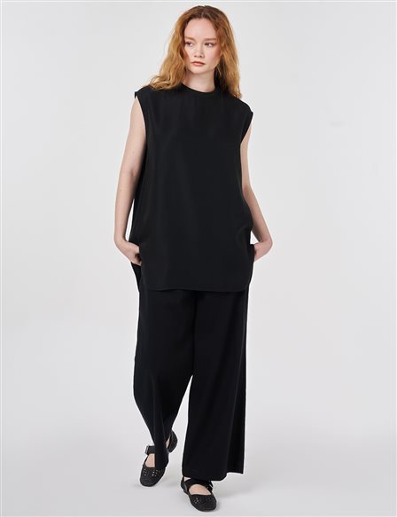 Sleeveless T-shirt Black