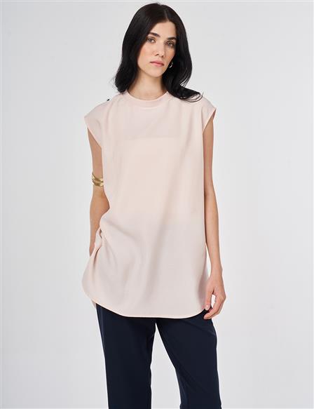Sleeveless T-shirt, Light Salmon