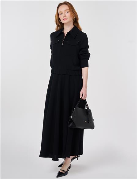 Bombardier Jacket Set Black