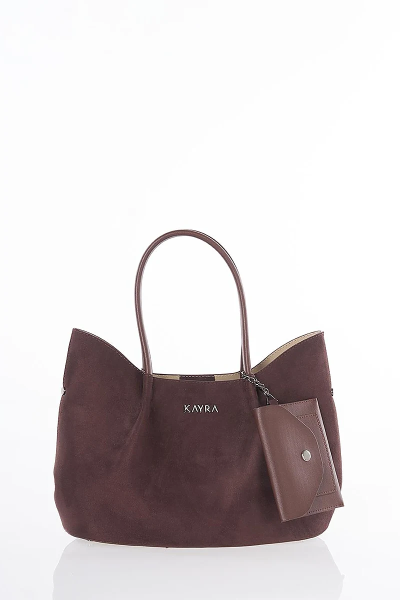 Puppy Suede Bag Dark Brown