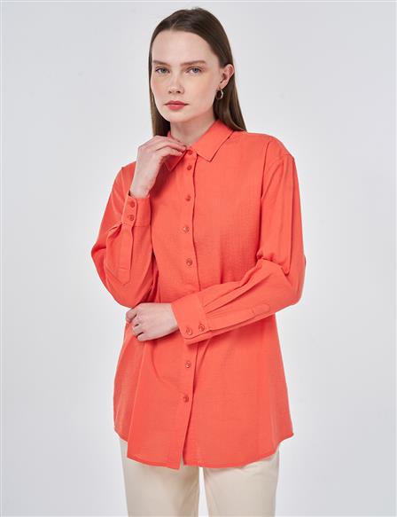 100% Cotton Relaxed Fit Tunic Poppy