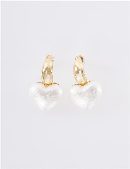 Heart Shaped Earrings Gold