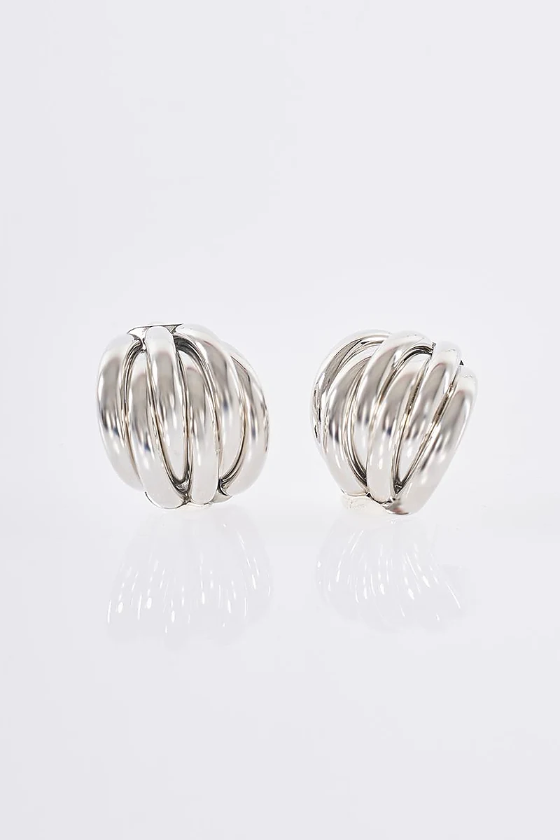 Spiral Earrings Silver