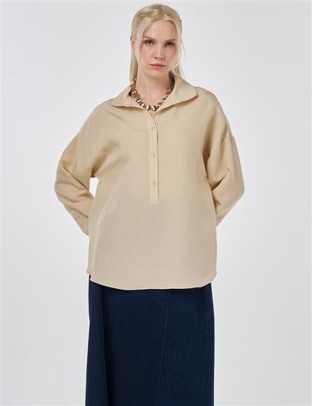 Relaxed Fit Modal Tunic Light Yellow