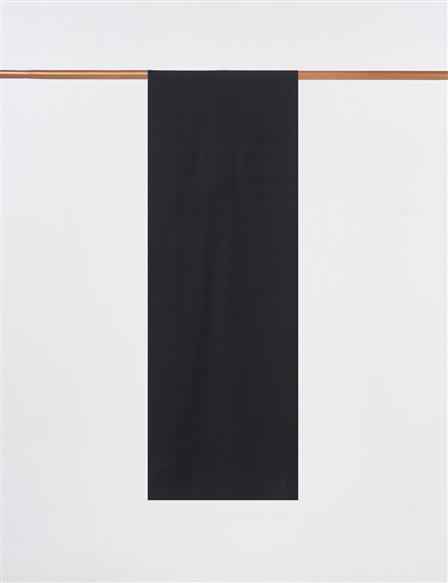 Logo Detailed Bamboo Scarf Black