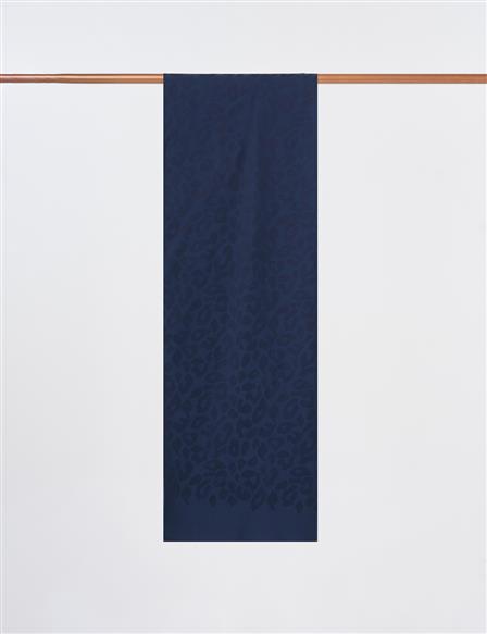 Abstract Pattern Bamboo Scarf Navy Blue