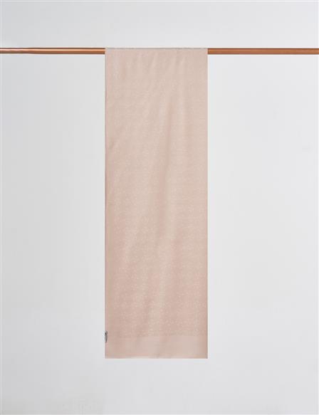 Logo Detailed Bamboo Scarf Stone