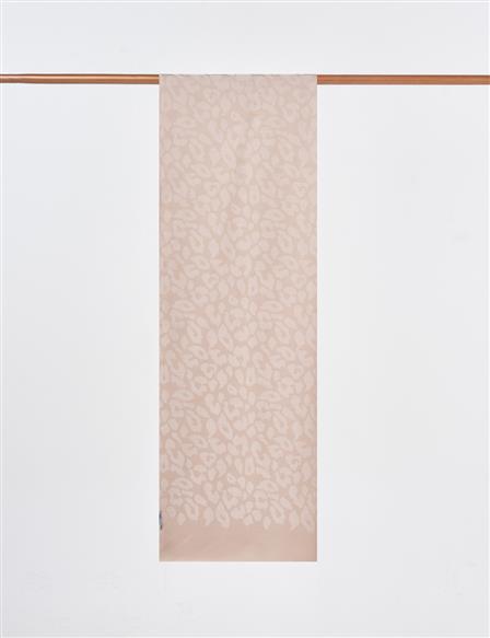 Abstract Pattern Bamboo Scarf Beige