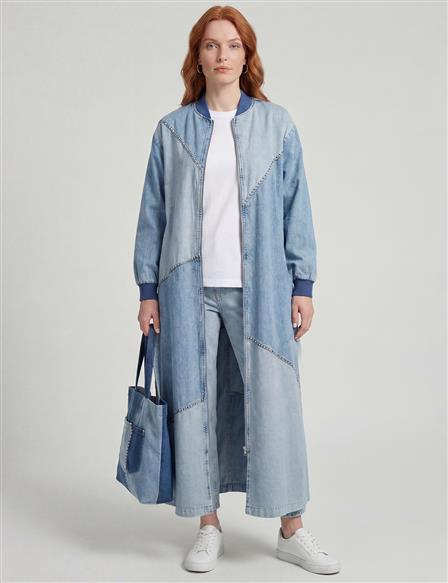 Piece Stitched Washed Ready-to-Wear Blue