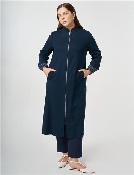 Hakim Yaka Non Denim Kap Koyu Lacivert