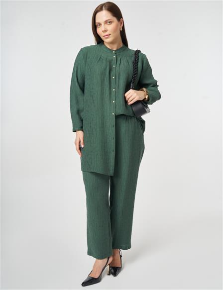 Lyocell İkili Takım Brons Yeşil