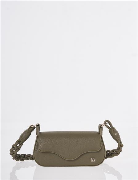 Kapaklı Baget Çanta Haki