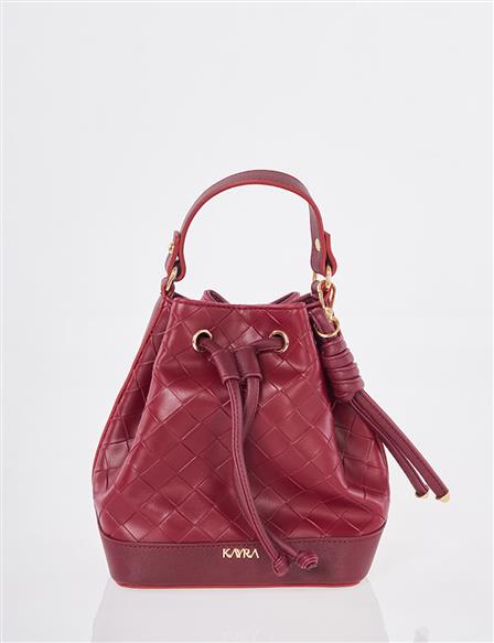 Büzgülü Çanta Bordo