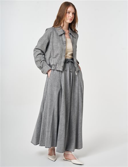 Yıkamalı İkili Takım Antrasit