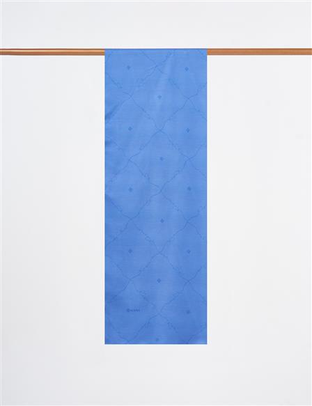 Signature Figurine Monogram Shawl Indigo