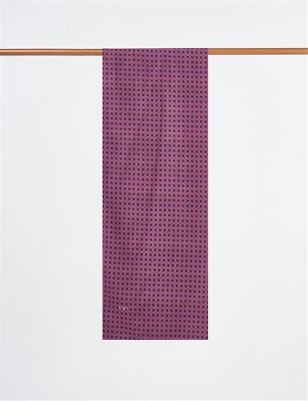 Checkered Pattern Shawl Cherry
