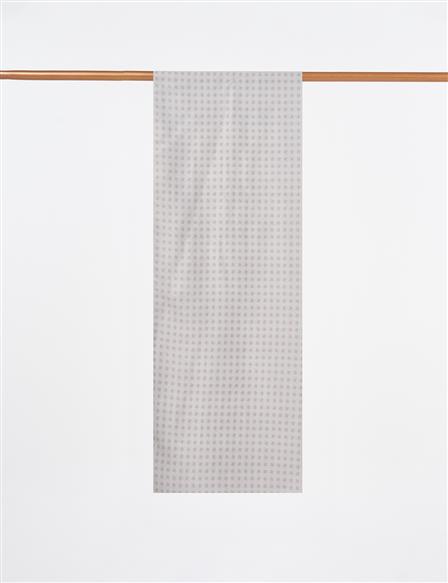 Checkered Pattern Shawl Mink