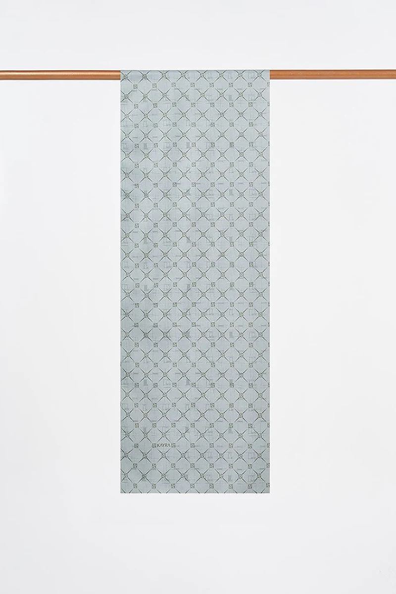 Monogram Patterned Shawl Mold Green