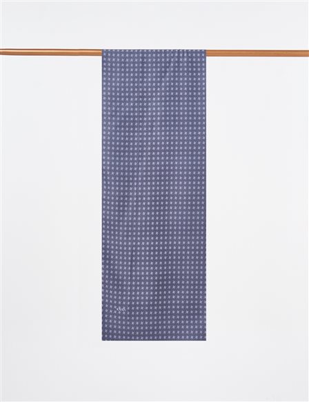 Checkered Pattern Shawl Anthracite