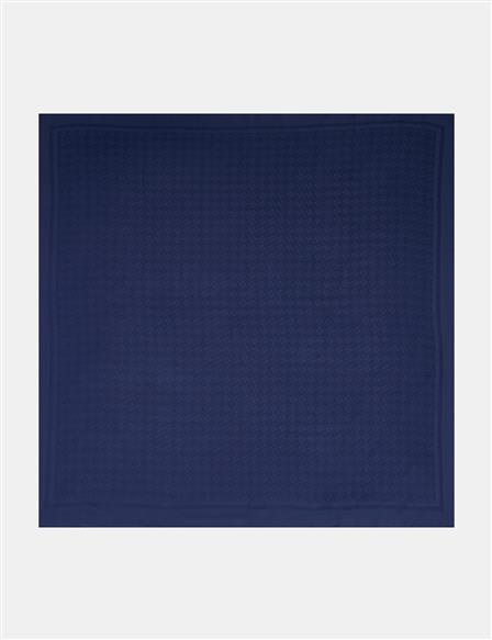 Monogram Patterned Scarf Navy