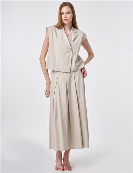 Vest Two-Piece Set Stone