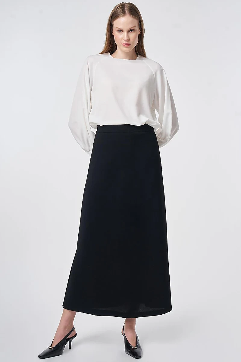 High Waist Pencil Skirt Black