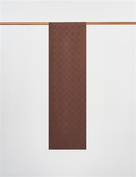 Monogram Pattern Lyocell Shawl Dark Brown
