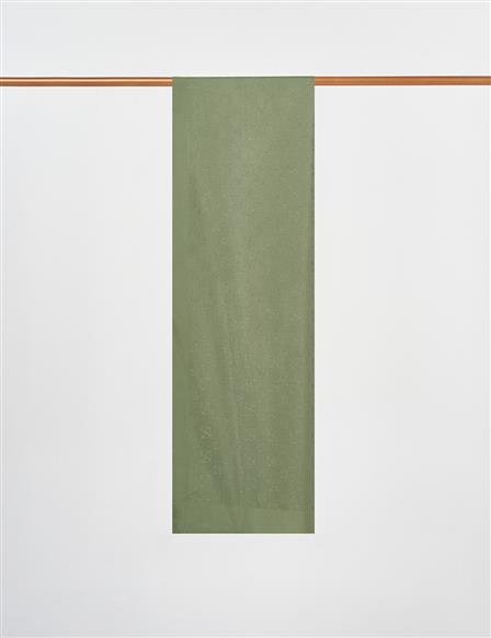 Monogram Pattern Lyocell Shawl Forest Green