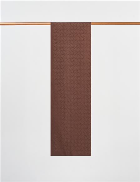Logo-Detail Lyocell Shawl Dark Brown