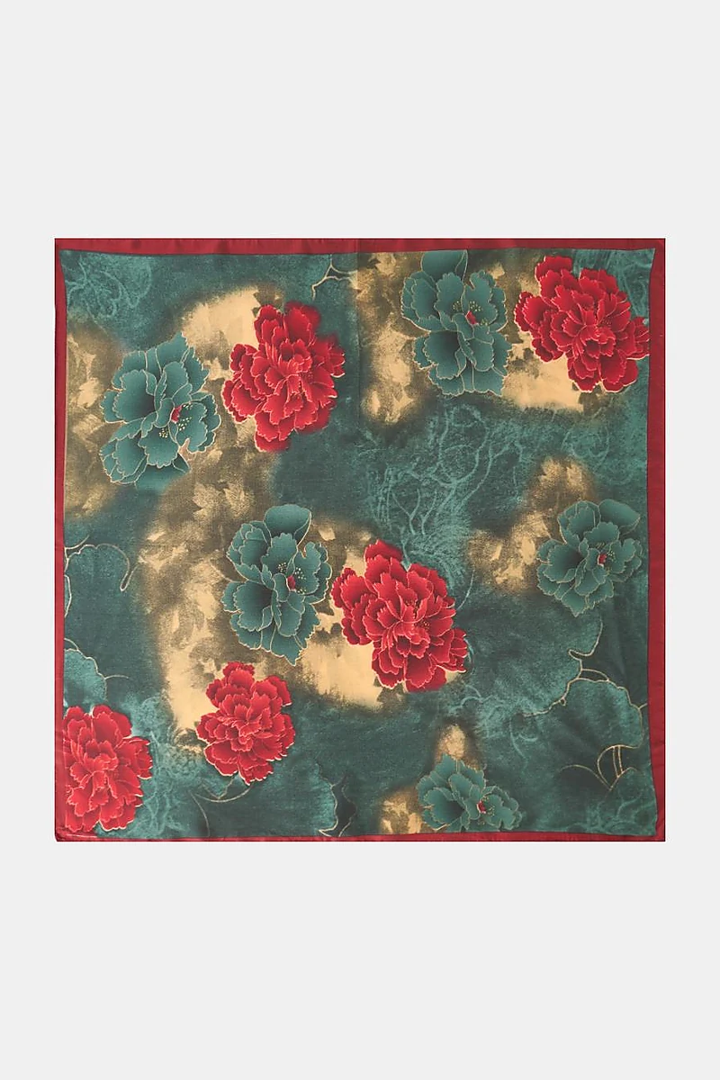 Petrol Green Shadow Effect Scarf