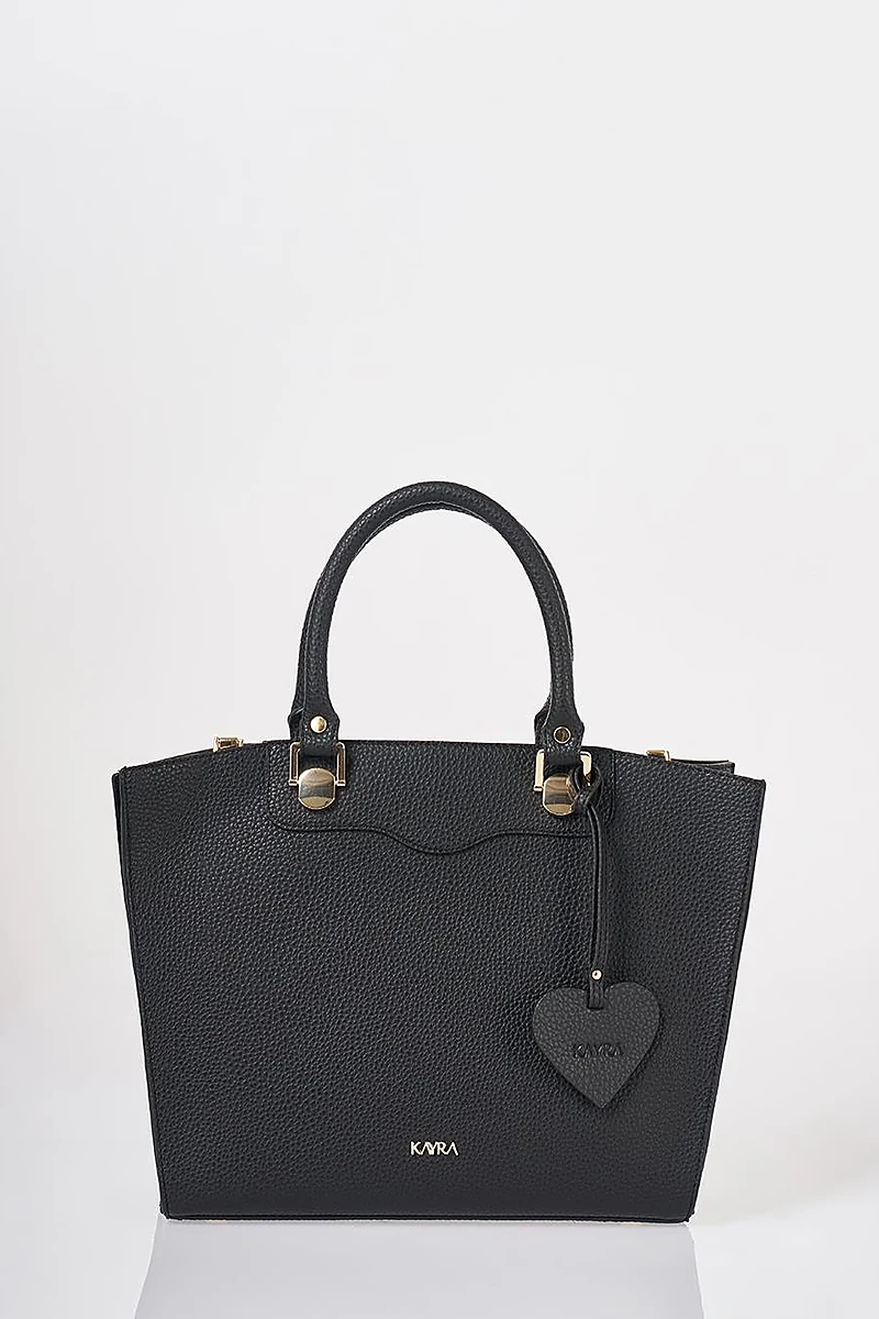 Accessory Detailed Tote Bag Black