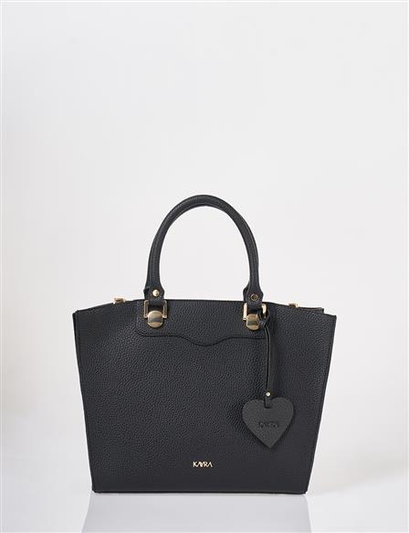 Accessory Detailed Tote Bag Black