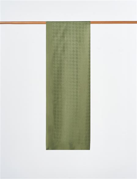 Monogram Detailed Viscose Shawl Forest Green