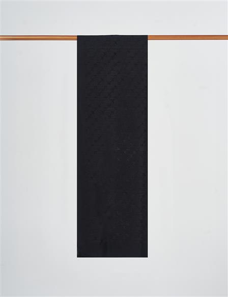 Logo Detailed Cotton Shawl Black